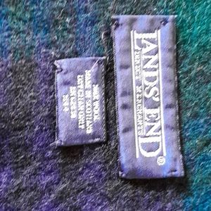 Lands End plaid scarf